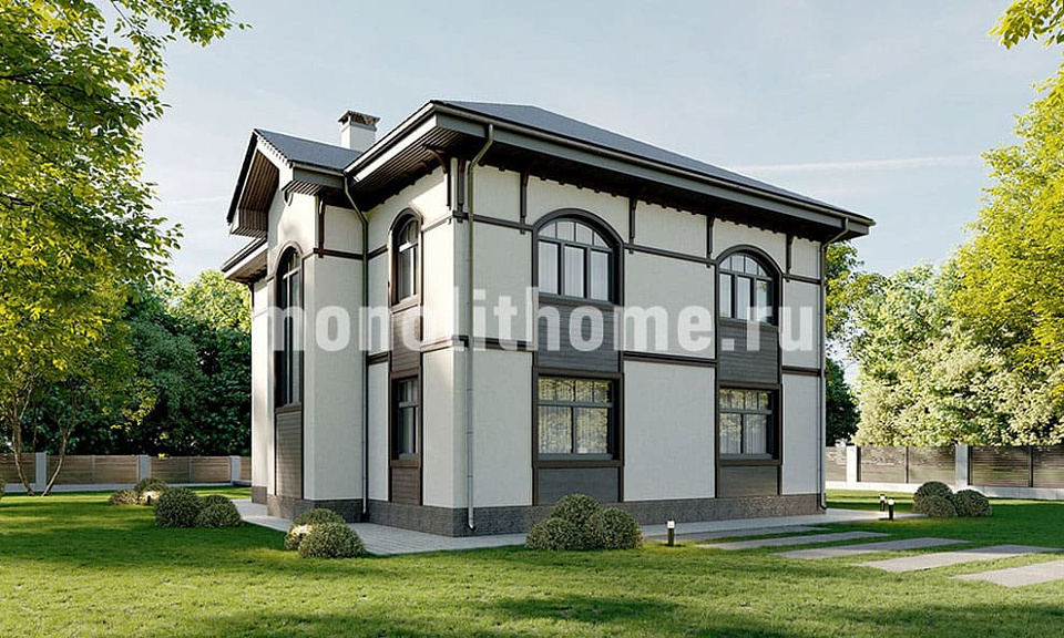 Современный дом из бетона